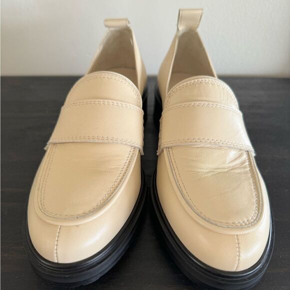 Aeyde Ruth Leather Cream Loafers 38 - Picture 8 of 10